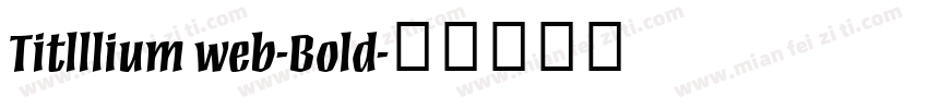 Titlllium web-Bold字体转换